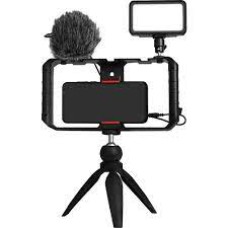 SYNCO Vlogger Kit1 with Microphone and Fill Light for Camera/SmartPhone Black